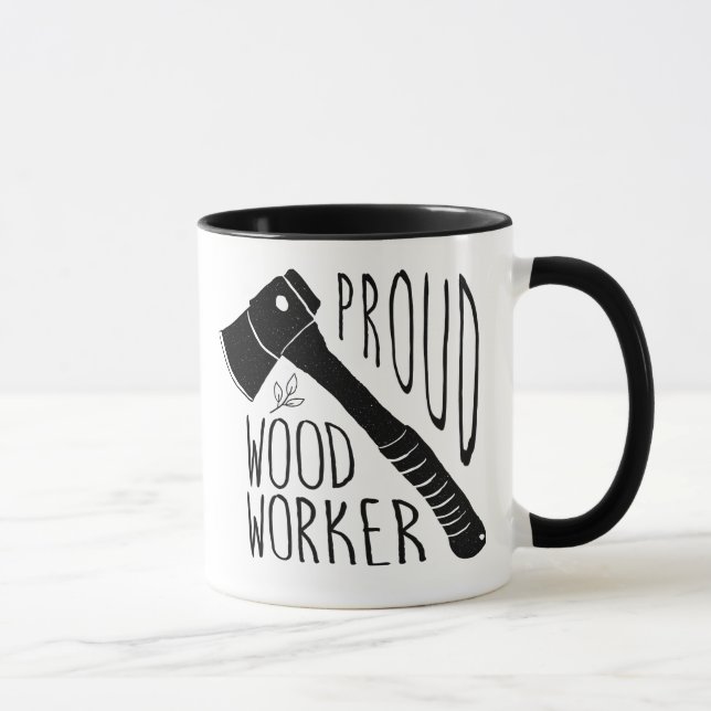 Taza de café de madera del trabajador (Derecha)