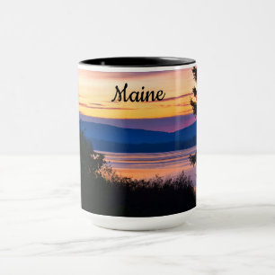 Taza de café de Maine de la salida del sol