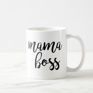 Taza de café de mamá Boss Typography