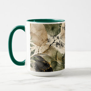 Taza de café de mañana de piedra de musgo Japandi