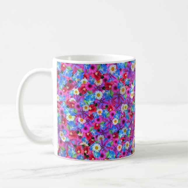 taza de café de margaritas de primavera (Izquierda)