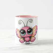 Taza de café de mariposa adorable