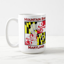 Taza de café de Maryland de la bici de montaña