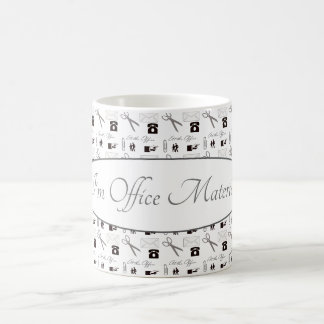 Taza de café de material de oficina