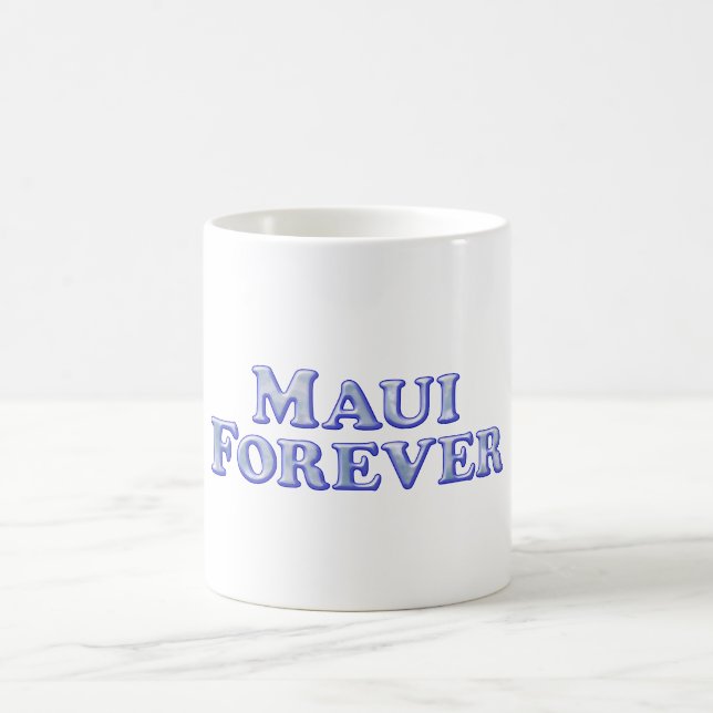 Taza De Café De Maui básico biselado para siempre - (Centro)