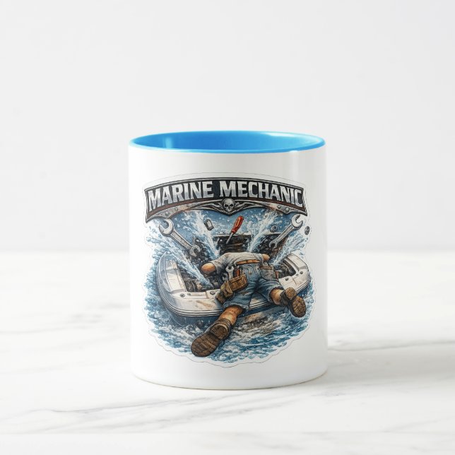 Taza de café de mecánicos marinos (Centro)