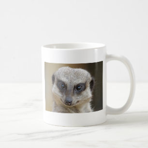 Taza De Café De Meerkat cierre para arriba