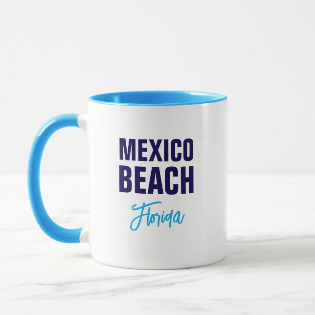 Taza de café de Mexico Beach Florida (Izquierda)