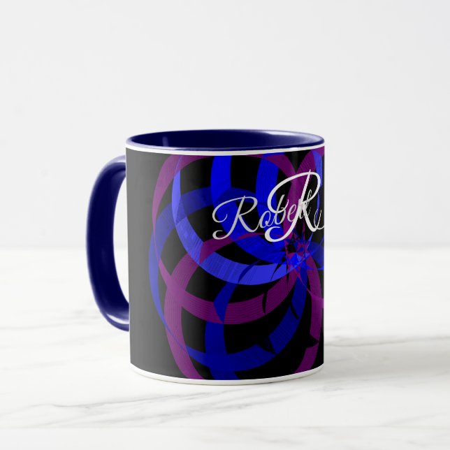 Taza de café de mezcla de bayas geométricas (Anverso izquierdo)