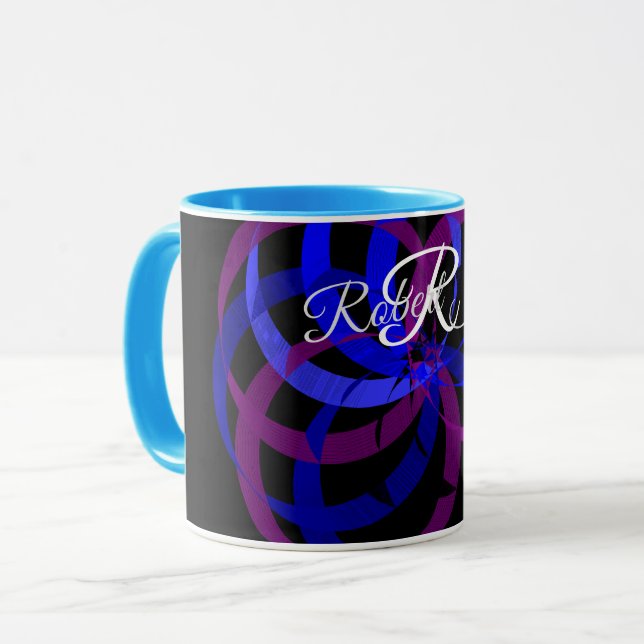 Taza de café de mezcla de bayas geométricas (Anverso izquierdo)