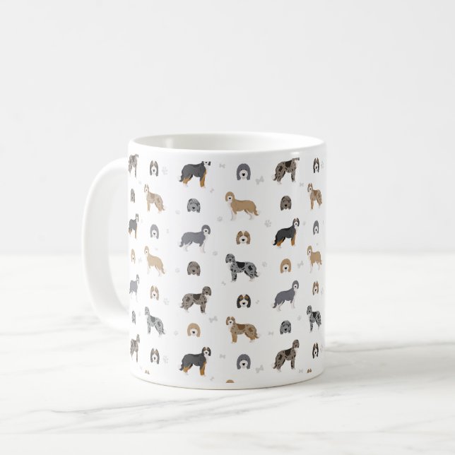 Taza de café de mezcla de perro Aussiedoodle (Anverso izquierdo)