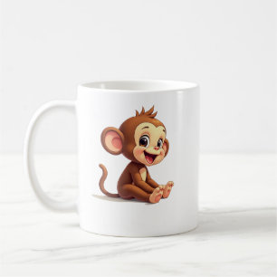 Taza De Café De Mono Bebé Lindo