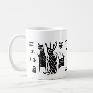 Taza de café de monstruo lindo – Taza de cerámica 