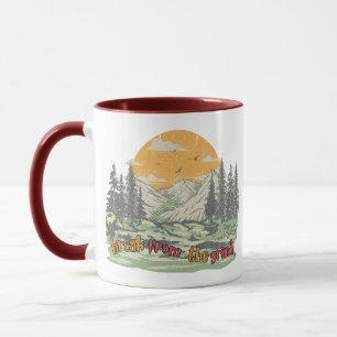 Taza de café de montañas