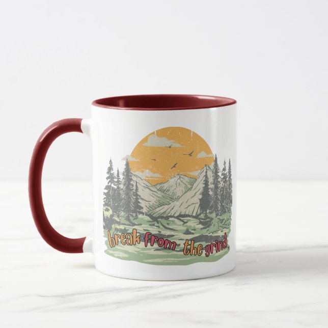 Taza de café de montañas (Izquierda)