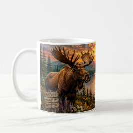 Taza de café de Moose Country Fryeburg Maine