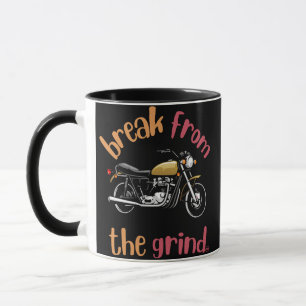 Taza de café de motocicleta