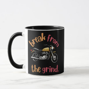 Taza de café de motocicleta