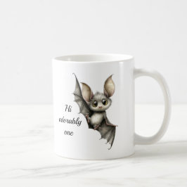 Taza de café de murciélago gótico lindo – "Hola qu
