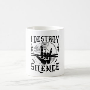 Taza de café de música Rompo el silencio
