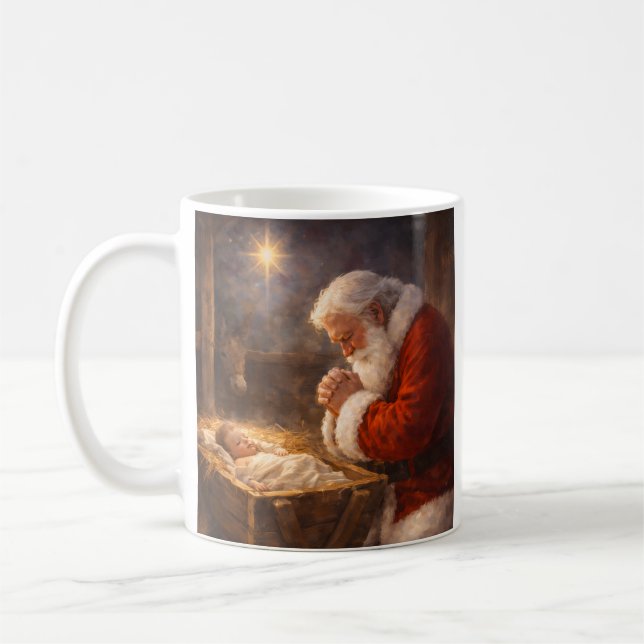 Taza de café de Navidad basada en la fe - Taza de  (Izquierda)