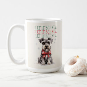 Taza De Café De Navidad Con Chiste De Perro Schnua
