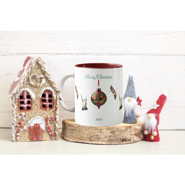 Taza de café de Navidad con colibrí (Subido por el creador)