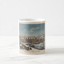 Taza de café de Navidad de Bergen, Noruega