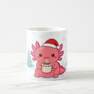Taza de café de Navidad de dos tonos de Axolotl Ka
