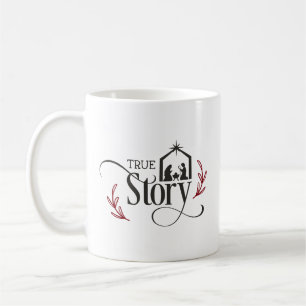 Taza de café de Navidad de la Natividad de la Verd