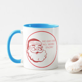 Taza de café de Navidad de Papá Noel Divertida y L
