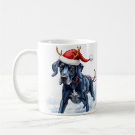 Taza de café de Navidad hermoso Gran Danés