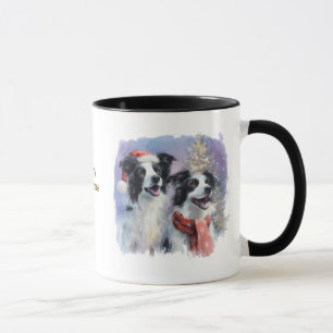 Taza de café de Navidad para amantes de los perros