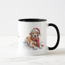 Taza de café de Navidad para amantes de los perros