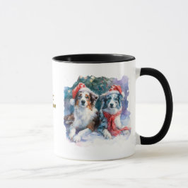 Taza de café de Navidad para amantes de los perros