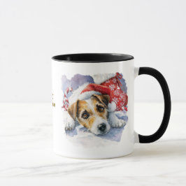 Taza de café de Navidad para amantes de los perros
