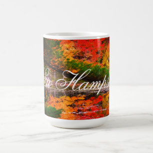 Taza de café de New Hampshire de las reflexiones