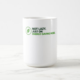 Taza De Café De Novedad Divertida "Modo De Ahorro 