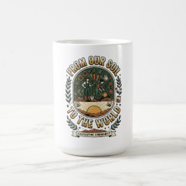 Taza De Café De Nuestro Suelo Al Mundo