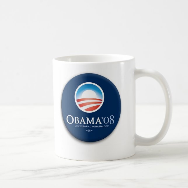 Taza de café de Obama '08 (Derecha)
