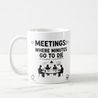 Taza De Café De Oficina Humor Reuniones Divertidas