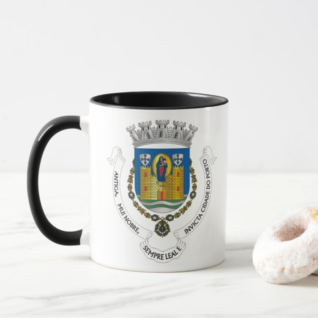 Taza de café de Oporto (Con donut)