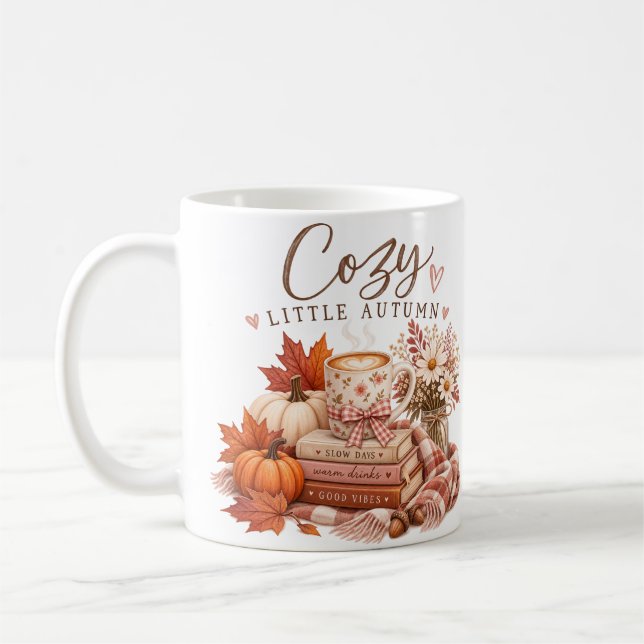 Taza de café de otoño acogedor (Izquierda)