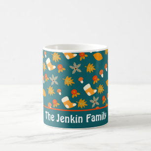 Taza de café de otoño personalizada