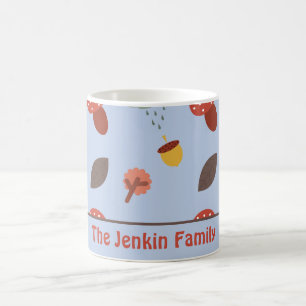 Taza de café de otoño personalizada