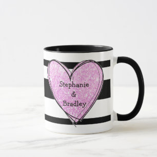 Taza de café de "Pareja": Agrega tus nombres