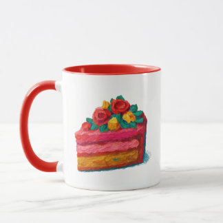 Taza de café de pastel