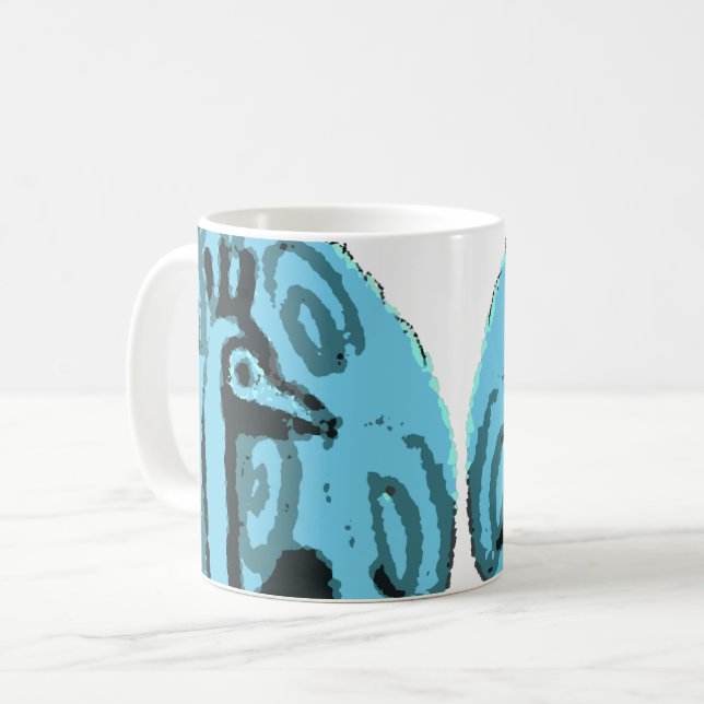 Taza de café de pavo real (Anverso izquierdo)