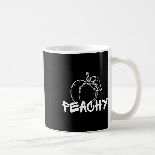 Taza De Café De Peachy Pure Bliss Pegatina (Derecha)