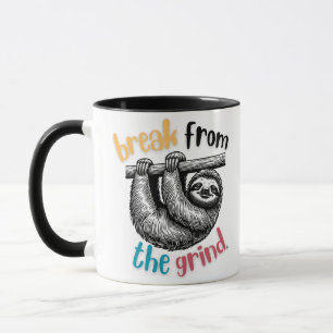 Taza de café de perezoso